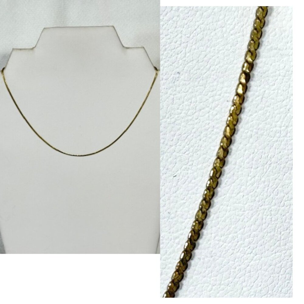 14K 15" 1 MM chain.